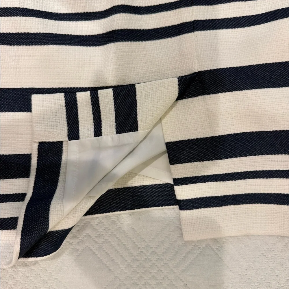 J. Crew Navy and Cream Striped Mini Dress